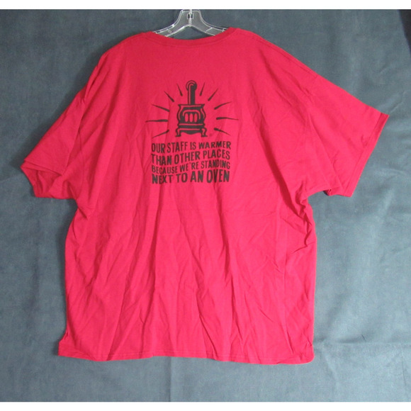 Potbelly T Shirt Mens Size 3XL Red Uniform Work Short Sleeve Tee - Picture 1 of 9